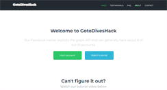 Desktop Screenshot of gotodiveshack.com
